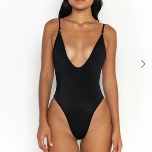NWT Gooseberry So Chic Black One Piece M